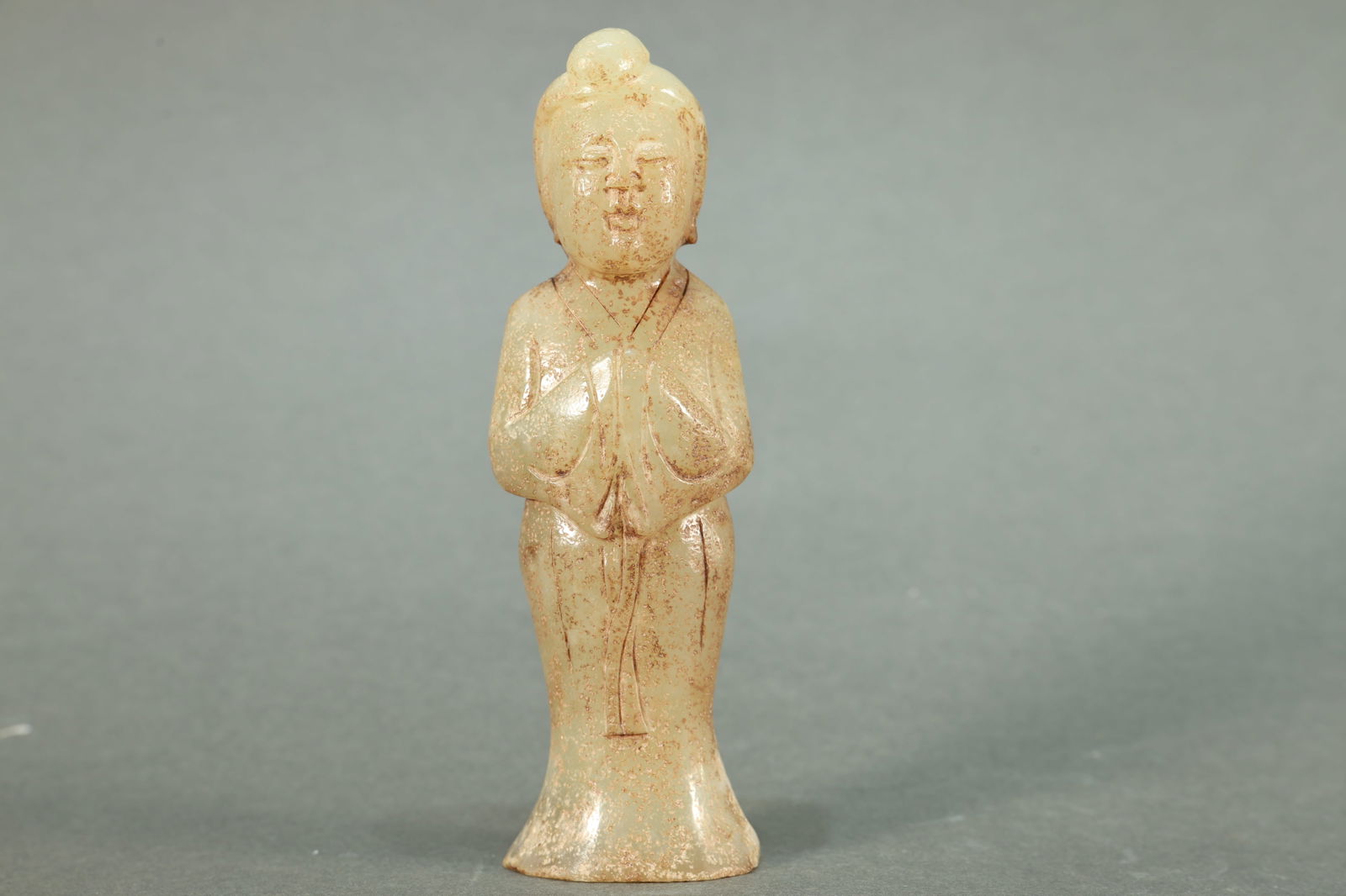 Jade Carved Beauty Shape Ornament: Jade Carved Beauty Shape Ornament (11.3 x 3.5 x 2.3cm)