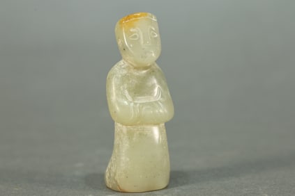 Jade Carved Man Shape Ornament