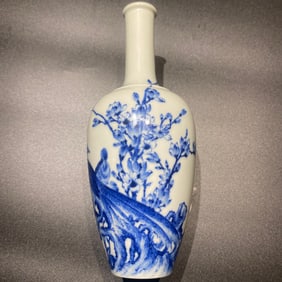 Blue and White Phoenixe Pattern Porcelain Vase