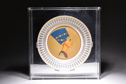 Queen Nefertiti Limited Edition Kaiser Porcelain Plate In Display Case