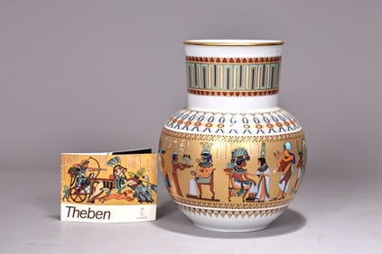 Kaiser Theben King Tut Pharaoh Tutankhamun Pottery Vase