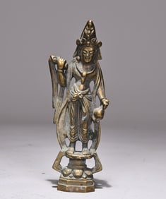 Brass Standing Of Buddha
