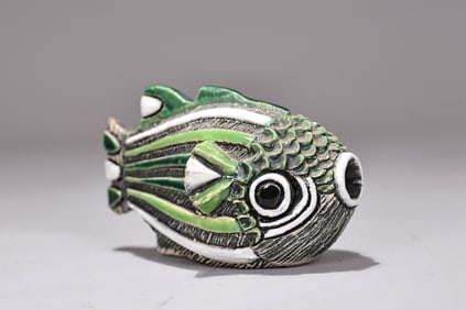 Artesania Rinconada Blowfish Figurine