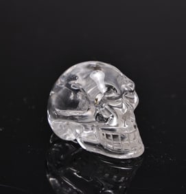 Natural Clear Quartz Skull