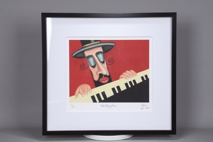 Joanthan Blum" Rabbi Playing Paino"2008 Signed And 18/60