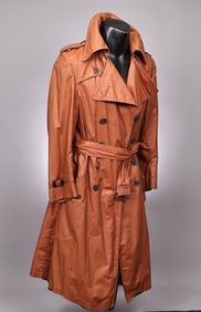Vintage Orange Trench Coat, The Town Square, San Francisco