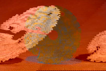 Jade Dragon Pattern Bi