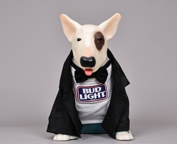 Spuds Mackenzie Blow Mold Bud Light Dog Figure In Black Suit