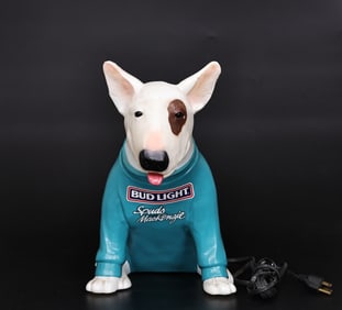 1987 Spuds Mackenzie Blow Mold Bud Light Dog Lighted Sign