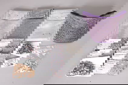 Crystal Hat And Purse And Bags of Preciosa Loose Crystal Components