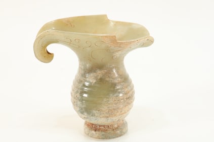 Jade Carved Cloud Pattern Cup