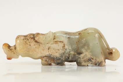 Jade Carved Beast Shape Ornament