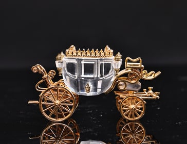 Swarovski Crystal Memories Journeys Gold Carriage