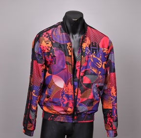 Adidas Puffer Multicolor Bomber Jacket Size S