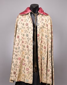 Vintage Floral Silk Robe