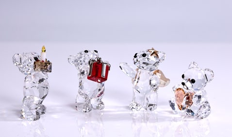 Swarovski Crystal Kris Bear Figurines Collection