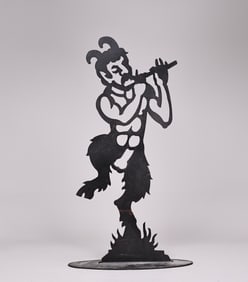 Wim Griffith Pan Greek God Steel Sculpture