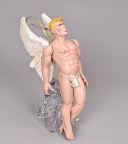 Male Angel Sculpture By Wim Griffith