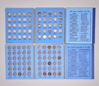 Complete Lincoln Head Cent 1909-1940 Book With Incomplete Roosevelt Dime Book