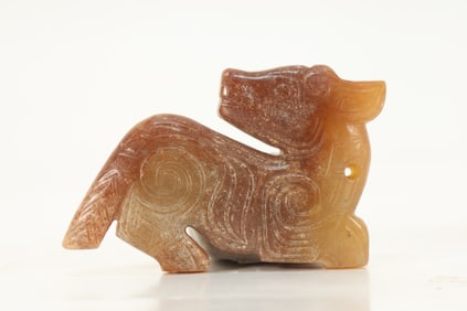 Jade Carved Beast Shape Ornament