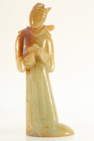 Jade Carved Character Shape Ornament