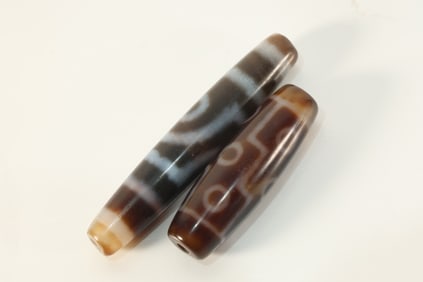 Pair of Dzi Bead