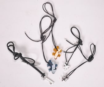 Swarovski Crystal Puzzle Pieces Necklaces