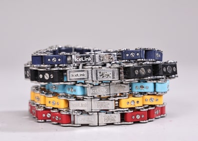 Icelink Stainless Steel Yellow, Red,Blue, Navy, Black Bracelets