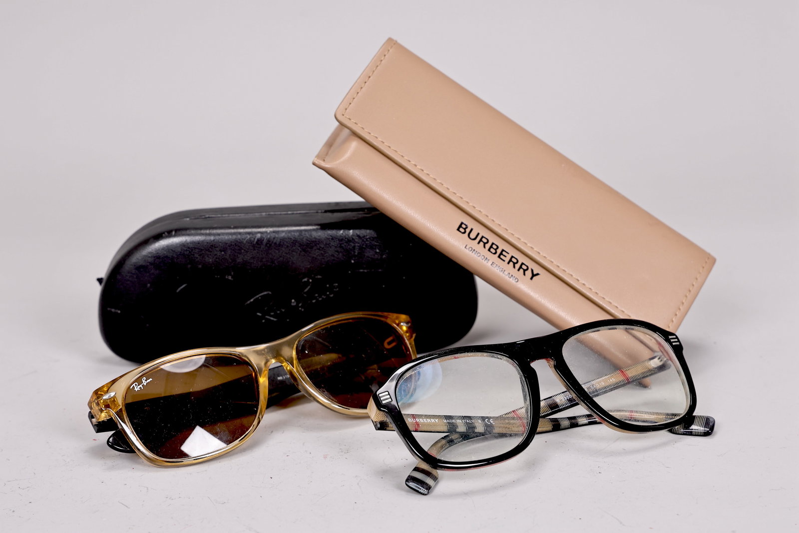 Burberry BE2350 Eyeglasses And Ray-Ban RB2132 Sunglasses: Burberry BE2350 Eyeglasses And Ray-Ban RB2132 Sunglasses (RB 2132 945 55 18 3N, B 2350 3838 54 29 145)