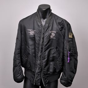 The Rock Flim Crew Bomber Black Jacket