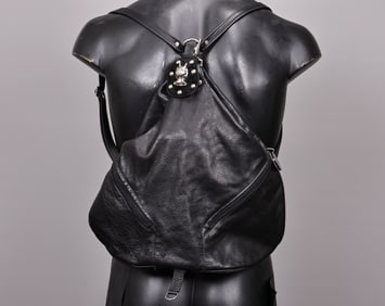 Galaxy Convertible Hobo Leather Large Backpack