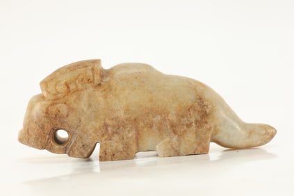 Jade Carved Beast Shape Ornament