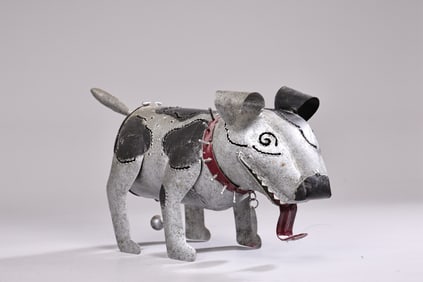 Spike Jr. Votive Tea Light Holder Metallic Dog Sculpture