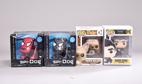 Two Hasbro Spi-Dog And David Rose 975 Schitts Greek, French Bulldog 4 Pets