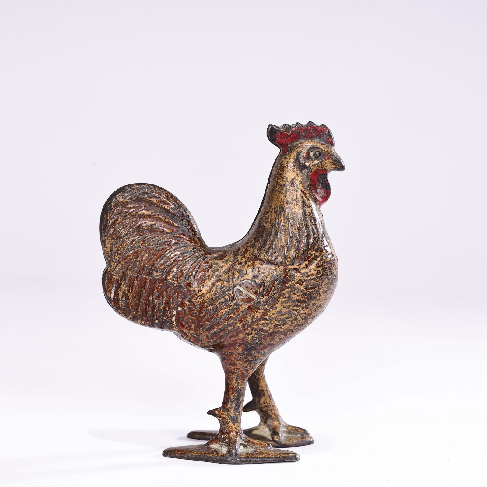 Vintage Cast Iron Rooster Still Bank A.C Williams (1 of 5)