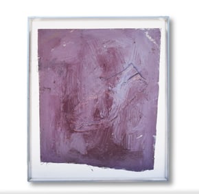 Contemporary Abstraction Purple Wall Deco Framed Art