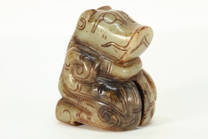 Jade Carved Beast Shape Ornament