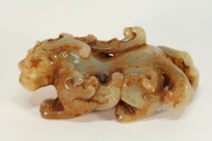 Jade Carved Beast Shape Ornament