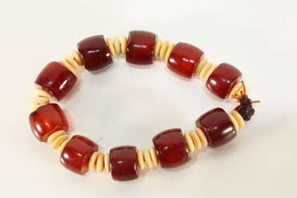 Agate Bead Bracelet