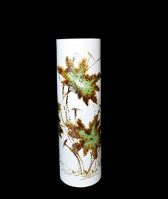Tall Hand Painting Asian Porcelain Vase