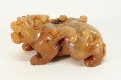 Jade Carved Beast Shape Ornament