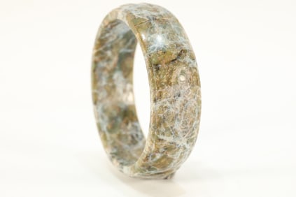 Liangzhu Jade Carved Beast Face Pattern Bangle