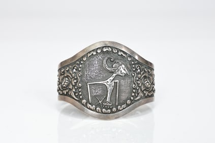 Silver 800 Deluxe Chunky Cuff Bangle