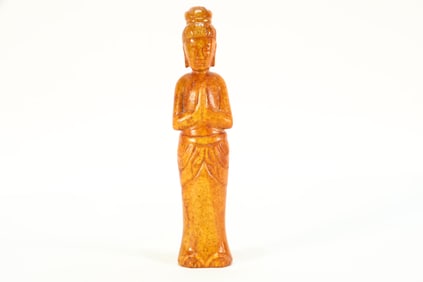 Hongshan Jade Carved Character Shape Ornament