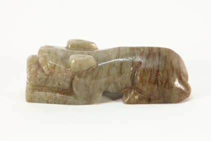 Jade Carved Beast Shape Ornament