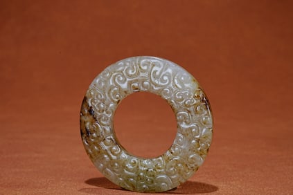 Jade Carved Dragon Pattern Ring