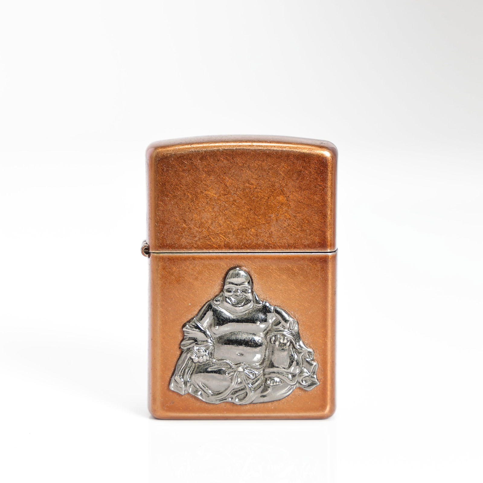 Zippo Copper Buddha Lighter: Zippo Copper Buddha Lighter (3.5 x 5.4 x 1.3 cm)