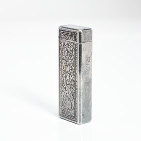 Colibri Ornate Sterling Silver Scrollwork Floral Lighter