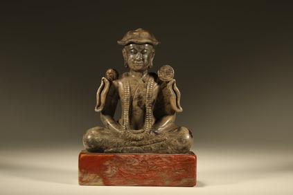 Shoushan Carved Padmasambhava Figure