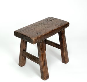 Chinese Small Solid Wood Stool